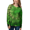 Emerald Green Tie Dye Women's Sweatshirt-grizzshop