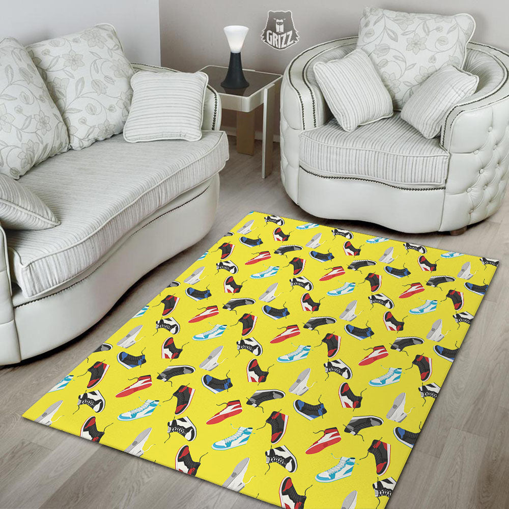 Emo Shoes Print Pattern Floor Mat-grizzshop