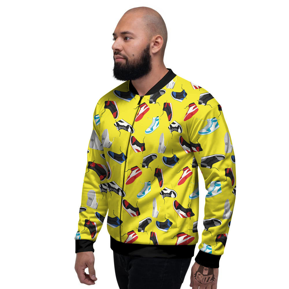 Emo Shoes Print Pattern Men's Bomber Jacket-grizzshop