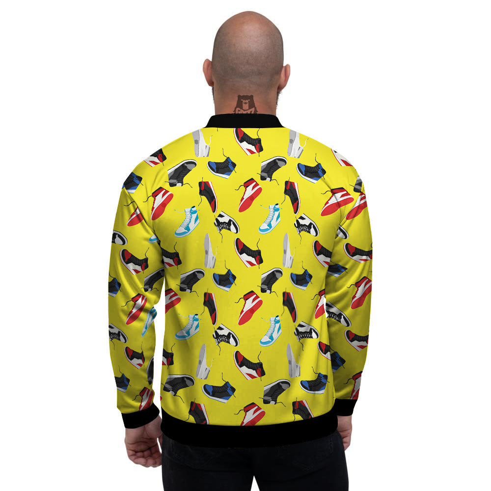 Emo Shoes Print Pattern Men's Bomber Jacket-grizzshop