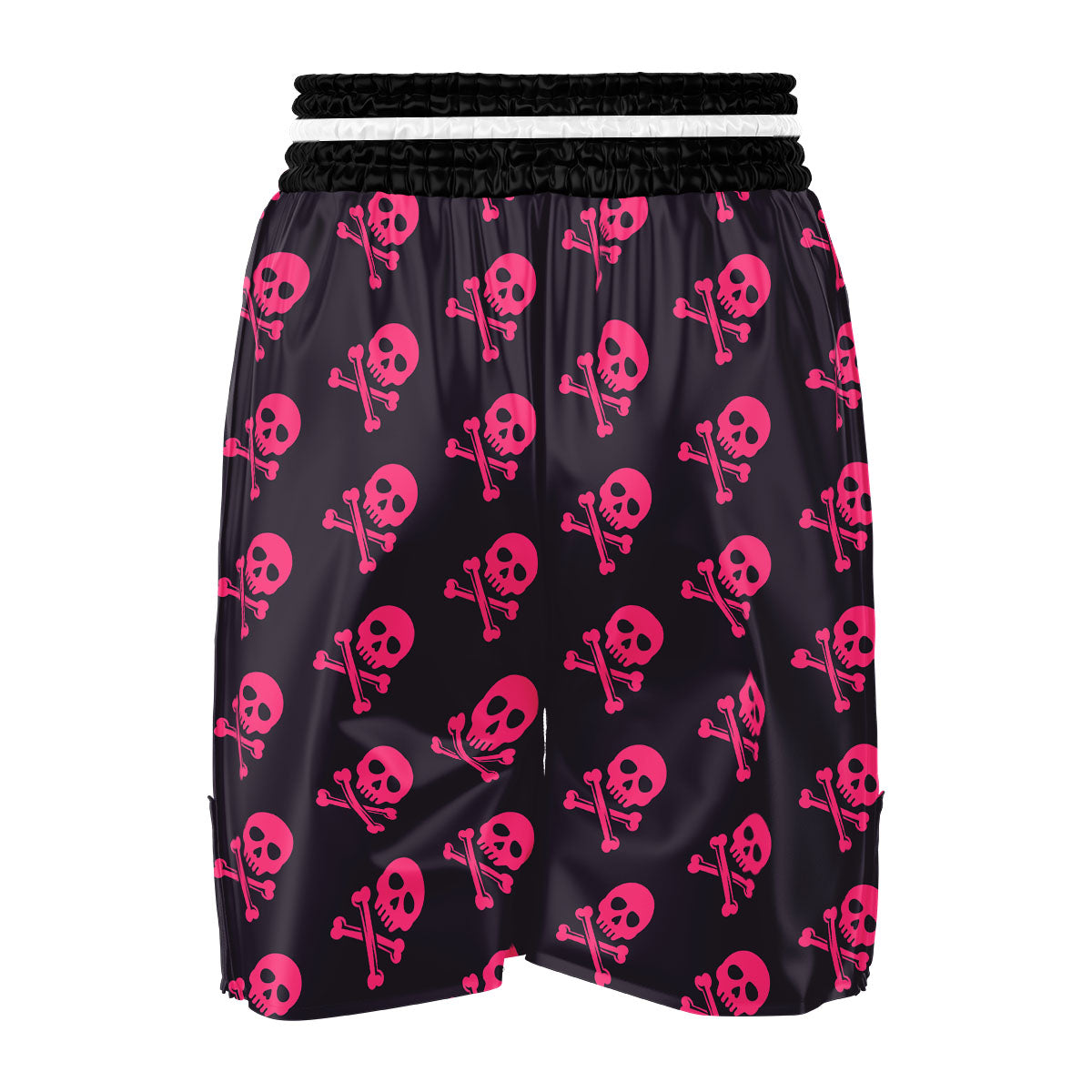 Emo Skull Pink Print Pattern Boxing Shorts-grizzshop