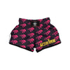 Emo Skull Pink Print Pattern Muay Thai Boxing Shorts-grizzshop