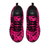 Emo Symbols Pink Print Pattern Black Sneaker-grizzshop