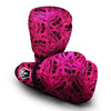 Emo Symbols Pink Print Pattern Boxing Gloves-grizzshop