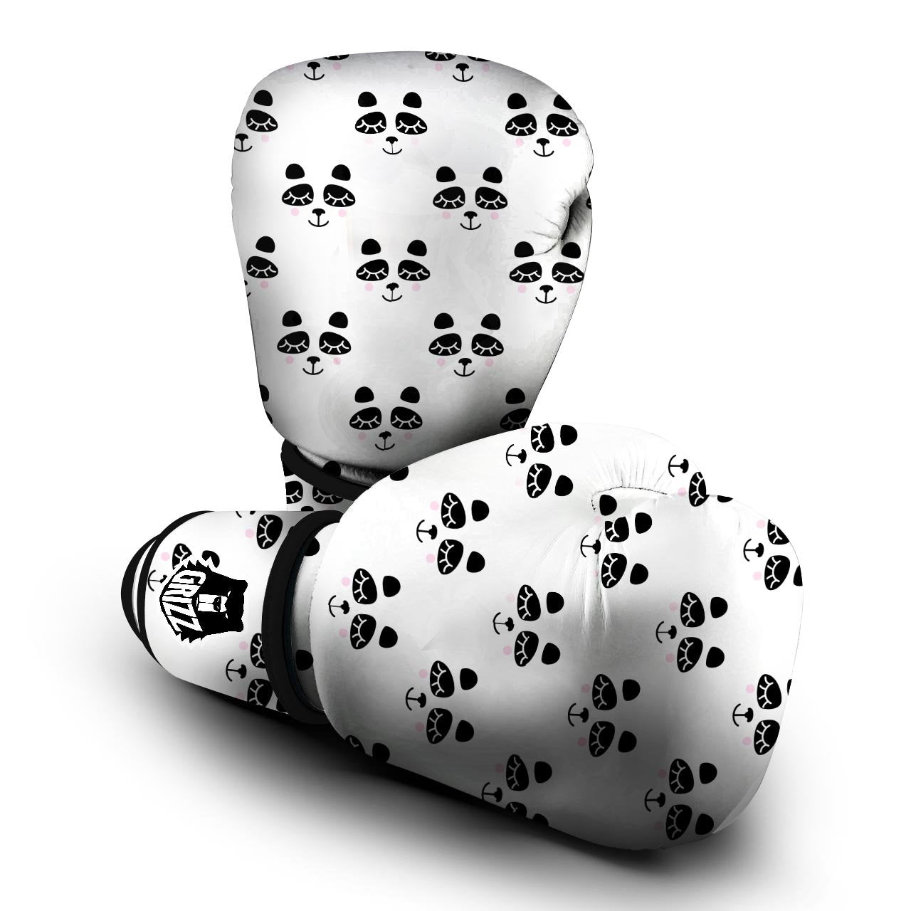 Emoji Bear Sleeping Print Pattern Boxing Gloves-grizzshop