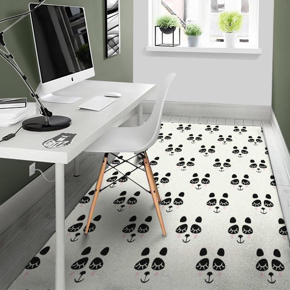 Emoji Bear Sleeping Print Pattern Floor Mat-grizzshop