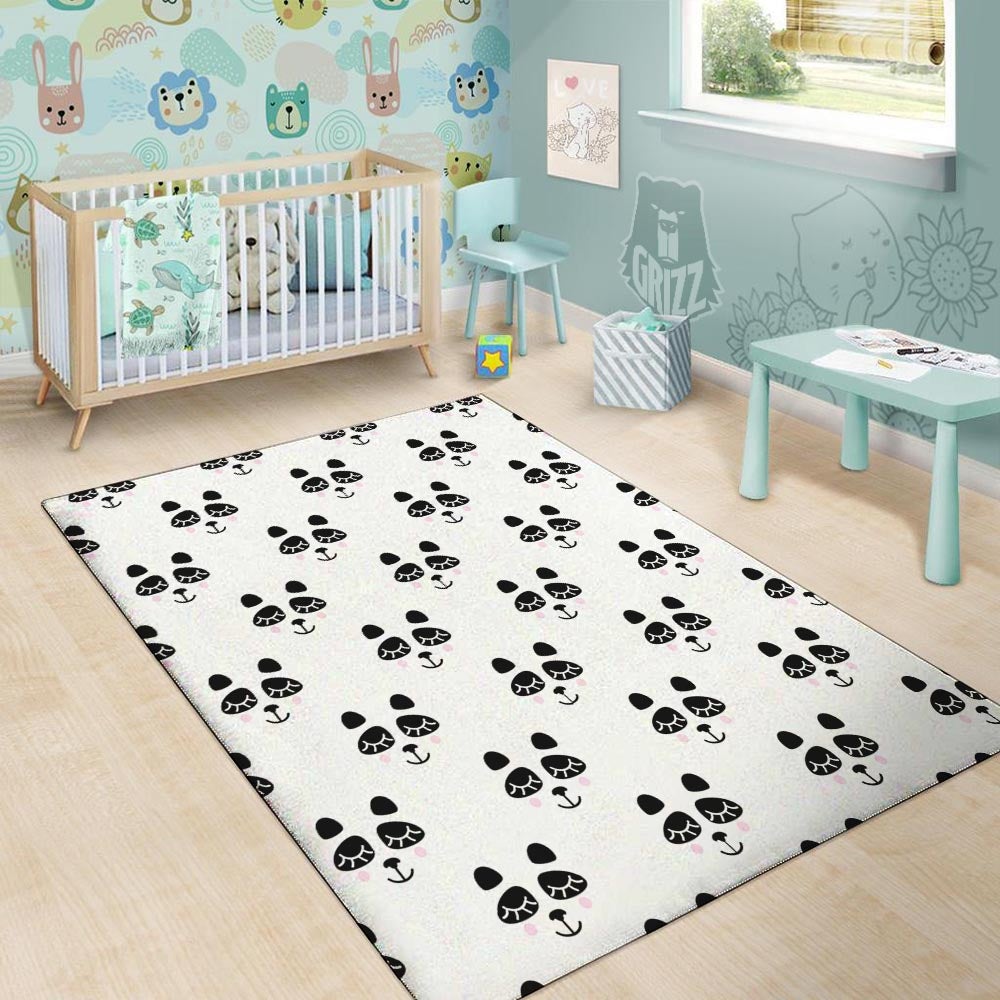 Emoji Bear Sleeping Print Pattern Floor Mat-grizzshop