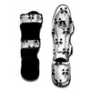 Emoji Bear Sleeping Print Pattern Muay Thai Shin Guards-grizzshop