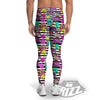 Emoji Comics Stripe Print Pattern Men's Leggings-grizzshop