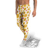 Emoji Cute Print Pattern Men's Leggings-grizzshop