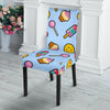 Emoji Dessert Pattern Print Chair Cover-grizzshop