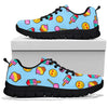 Emoji Dessert Pattern Print Sneaker Shoes For Men Women-grizzshop