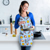 Emoji Dessert Pattern Print Women's Apron-grizzshop