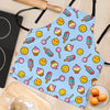 Emoji Dessert Pattern Print Women's Apron-grizzshop