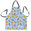 Emoji Dessert Pattern Print Women's Apron-grizzshop