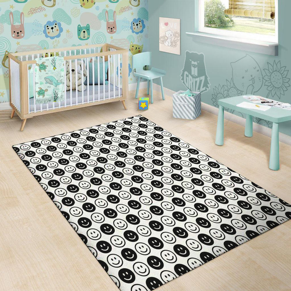 Emoji Funny Print Pattern Floor Mat-grizzshop