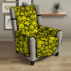 Emoji Graffiti Happy Print Pattern Armchair Protector-grizzshop