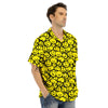 Emoji Graffiti Happy Print Pattern Men's Hawaiian Shirt-grizzshop