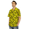 Emoji Graffiti Happy Print Pattern Men's Hawaiian Shirt-grizzshop