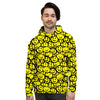 Emoji Graffiti Happy Print Pattern Men's Hoodie-grizzshop