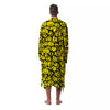 Emoji Graffiti Happy Print Pattern Men's Robe-grizzshop