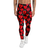 Emoji Hearts Print Pattern Men's Leggings-grizzshop