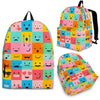 Emoji Pattern Print Backpack-grizzshop