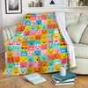 Emoji Pattern Print Blanket-grizzshop