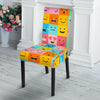 Emoji Pattern Print Chair Cover-grizzshop