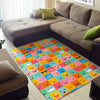 Emoji Pattern Print Floor Mat-grizzshop