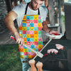 Emoji Pattern Print Men's Apron-grizzshop