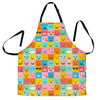 Emoji Pattern Print Men's Apron-grizzshop