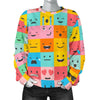 Emoji Pattern Print Women's Sweatshirt-grizzshop