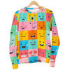 Emoji Pattern Print Women's Sweatshirt-grizzshop