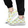 Emoji Pineapple Print Pattern White Athletic Shoes-grizzshop