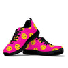 Emoji Pink Pattern Print Sneaker Shoes For Men Women-grizzshop