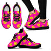 Emoji Pink Pattern Print Sneaker Shoes For Men Women-grizzshop