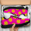 Emoji Pink Pattern Print Sneaker Shoes For Men Women-grizzshop