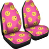 Emoji Pink Pattern Print Universal Fit Car Seat Covers-grizzshop