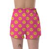 Emoji Pink Pattern Print Women's Shorts-grizzshop