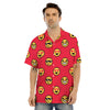 Emoji Pixel Print Pattern Men's Hawaiian Shirt-grizzshop