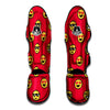 Emoji Pixel Print Pattern Muay Thai Shin Guards-grizzshop