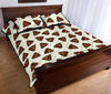 Emoji Poop Pattern Print Bed Set Quilt-grizzshop