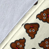 Emoji Poop Pattern Print Blanket-grizzshop