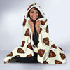 Emoji Poop Pattern Print Hooded Blanket-grizzshop