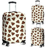 Emoji Poop Pattern Print Luggage Cover Protector-grizzshop