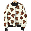 Emoji Poop Pattern Print Men's Bomber Jacket-grizzshop