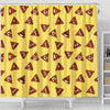 Emoji Poop Print Pattern Bathroom Shower Curtain-grizzshop