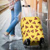 Emoji Poop Print Pattern Luggage Cover Protector-grizzshop