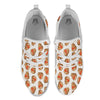 Emoji Poop Print Pattern White Athletic Shoes-grizzshop